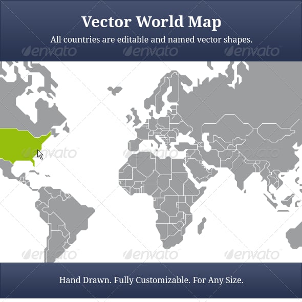 Vector-map Graphics, Designs & Templates | GraphicRiver