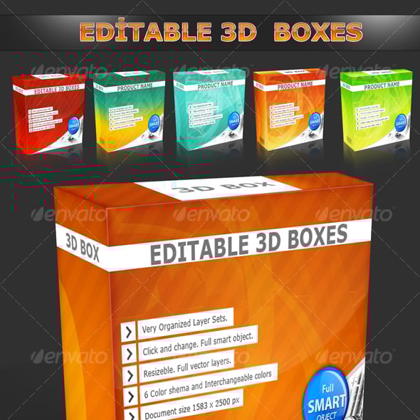 Boxes Graphics, Designs & Templates | GraphicRiver