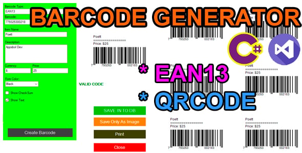 Barcode Generator Plugins, Code & Scripts | CodeCanyon