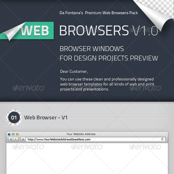 Browser Graphics, Designs & Templates | GraphicRiver