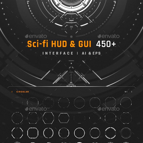 Hud Graphics, Designs & Templates | GraphicRiver