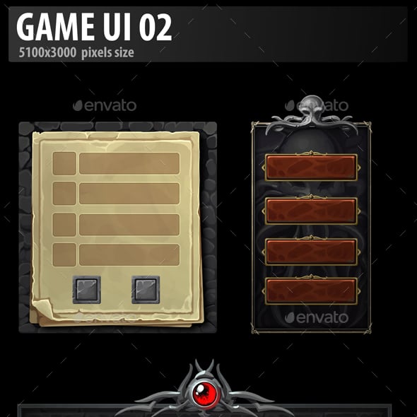 Fantasy Game User UI Templates from GraphicRiver