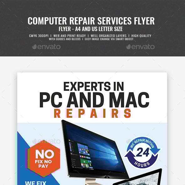 Laptop Flyer Templates | GraphicRiver