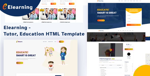 Elearning Website Templates | ThemeForest
