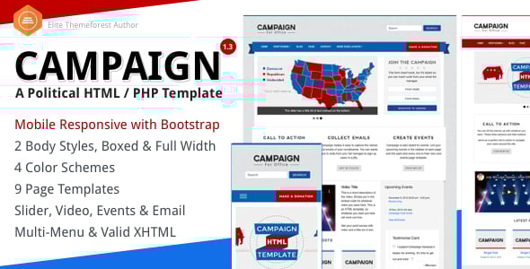 Campaign Website Templates | ThemeForest
