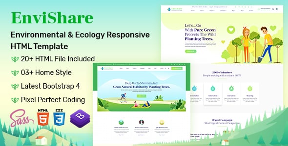 Environmental Website Templates | ThemeForest