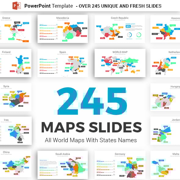 Maps PowerPoint Templates | GraphicRiver