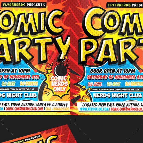 Comics Flyer Templates | GraphicRiver
