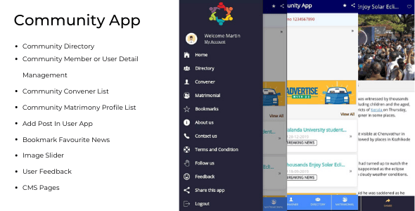 Community Mobile App Templates | CodeCanyon