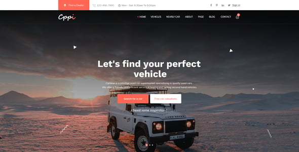 Car Booking Website Templates | ThemeForest