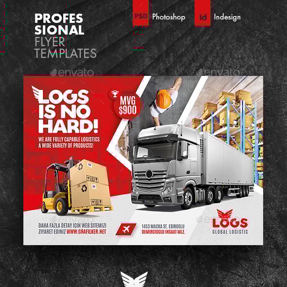 Cargo Shipping Flyer Templates from GraphicRiver