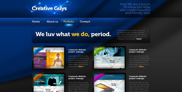 Portfolio HTML CSS Website Templates | ThemeForest