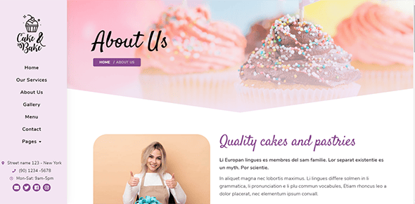 Cake HTML Website Templates | ThemeForest
