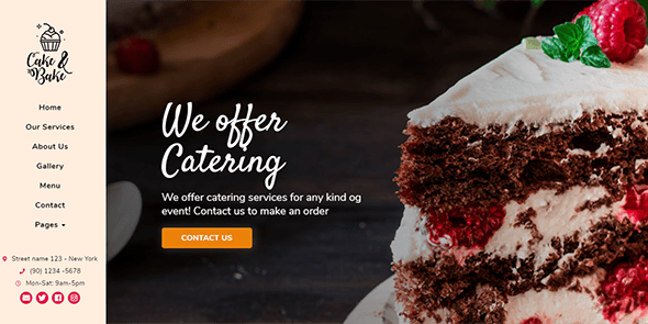 Cake HTML Website Templates | ThemeForest