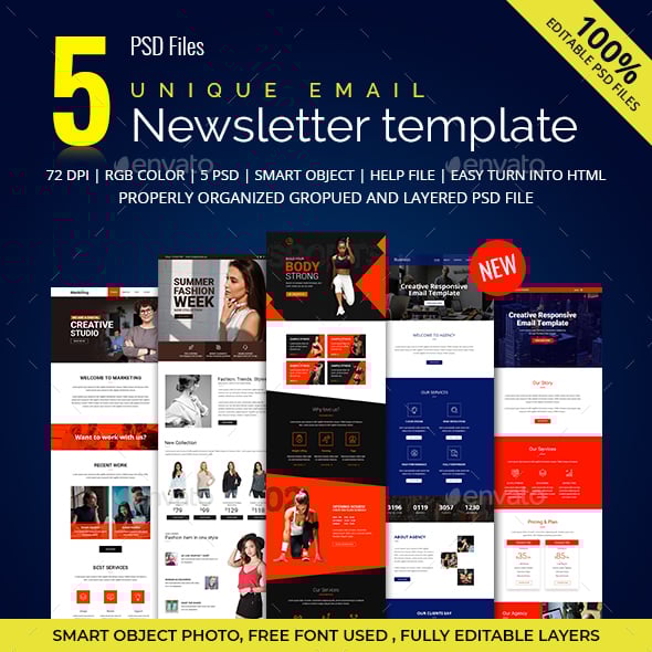 E-newsletter Templates from GraphicRiver
