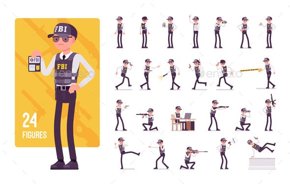 Fbi Graphics, Designs & Templates | GraphicRiver