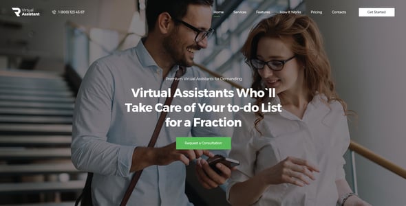 Virtual Assistant Website Templates | ThemeForest
