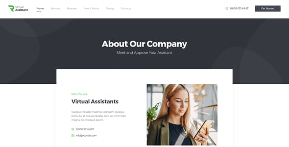 Virtual Assistant Website Templates | ThemeForest
