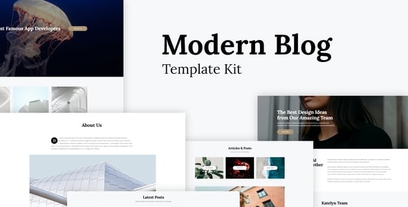 Modern Blog Website Templates | ThemeForest