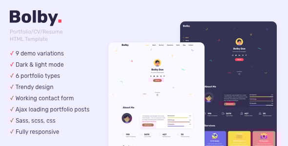 Resume HTML Website Templates | ThemeForest