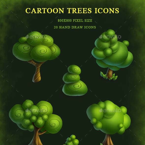 Tree Game Assets | GraphicRiver