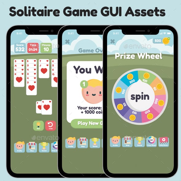 Solitaire Graphics, Designs & Templates | GraphicRiver