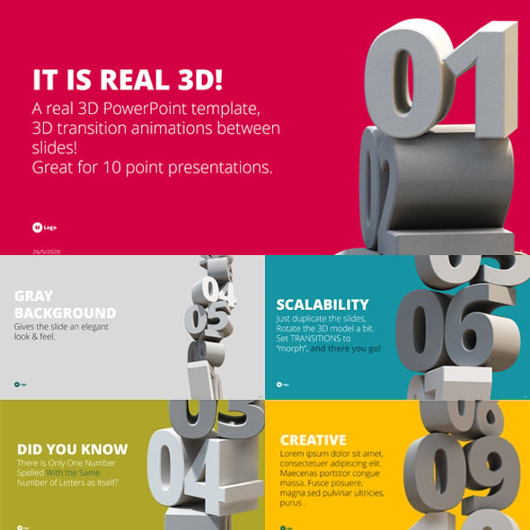 3d Powerpoint Templates