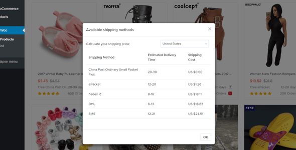 AliExpress Dropshipping plugin for WooCommerce preview 4