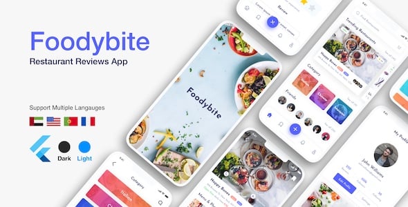 Make A Restaurant Flutter App With Flutter Templates, Apps and Components