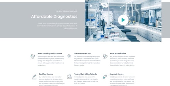 Laboratory Website Templates | ThemeForest