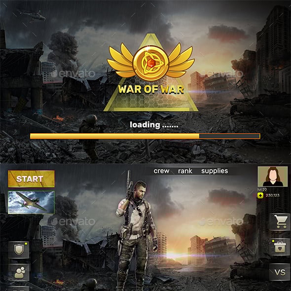 Game User UI Templates from GraphicRiver