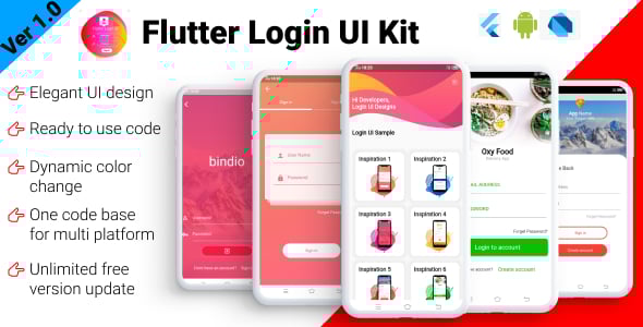 Make A Login Flutter App With Flutter Templates, Apps and Components