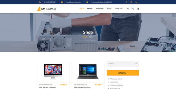 Mobile Repair Website Templates | ThemeForest