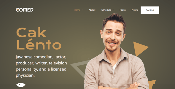 Comedian Website Templates | ThemeForest