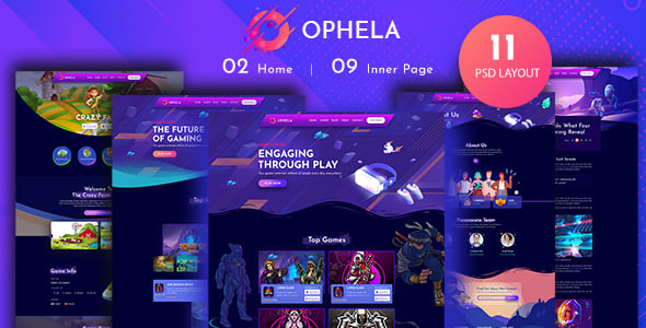 Game Studio Website Templates | ThemeForest