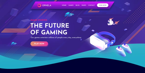 Game Studio Website Templates | ThemeForest