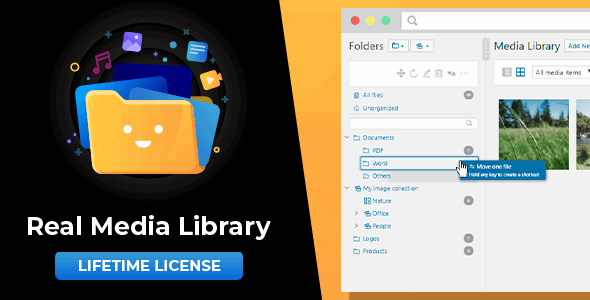 Real Media Library: Media Library Folder & File Manager for Media Management in WordPress preview 2
