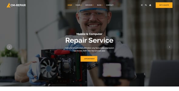 Mobile Repair Website Templates | ThemeForest
