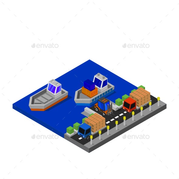 Port Graphics, Designs & Templates | GraphicRiver