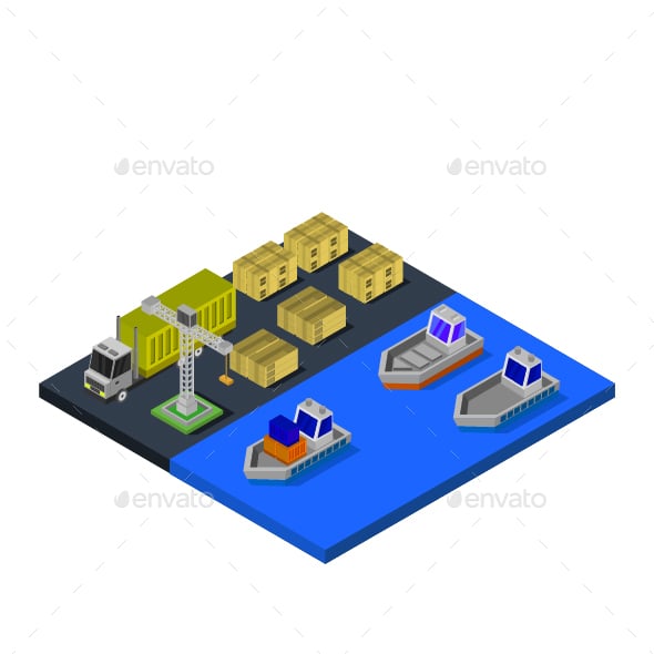 Port Graphics, Designs & Templates | GraphicRiver