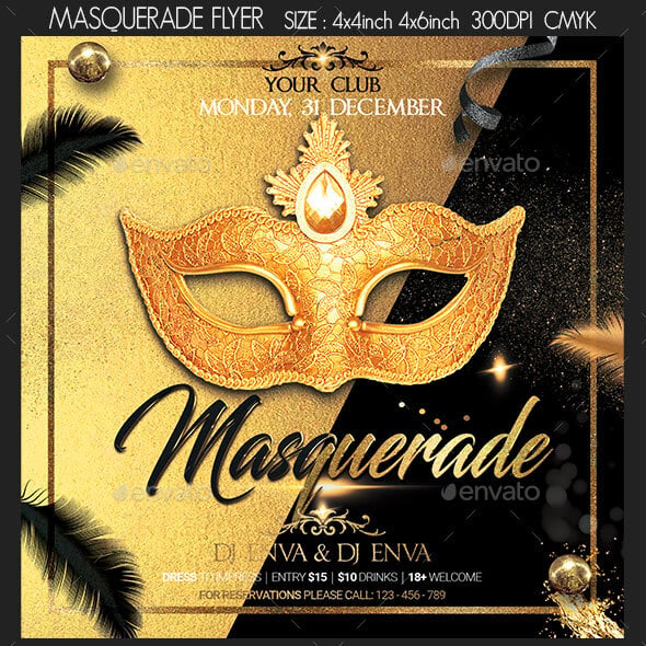 Masquerade Graphics, Designs & Templates | GraphicRiver