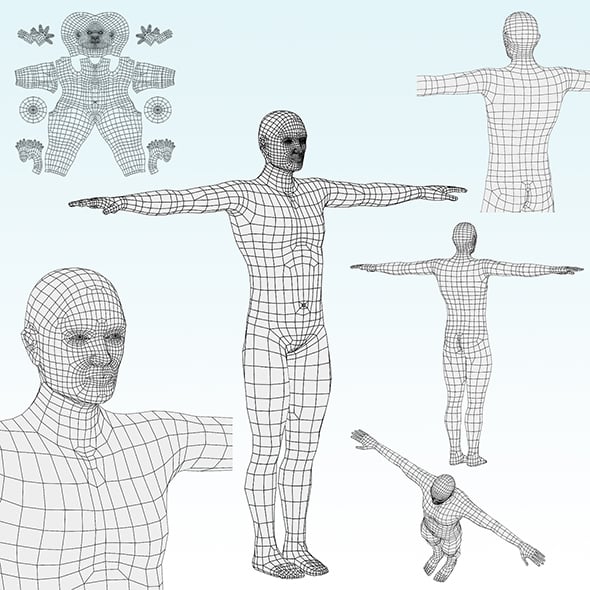Base Mesh 3D-model CG Textures & 3D Models | 3DOcean