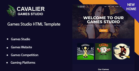 Game Studio Website Templates | ThemeForest