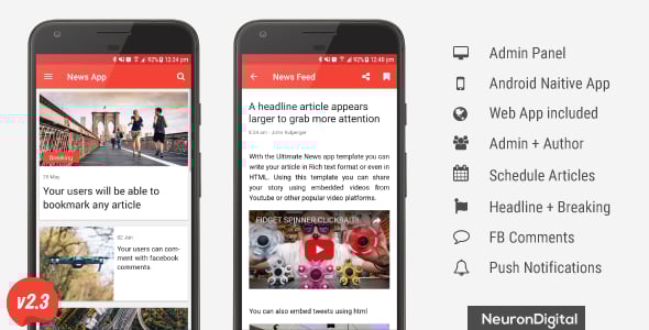 News Mobile App Templates | CodeCanyon