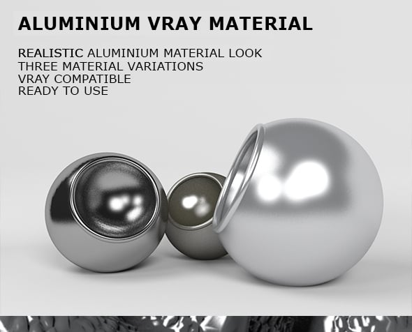 Aluminium VRay Material by Guilmo | 3DOcean