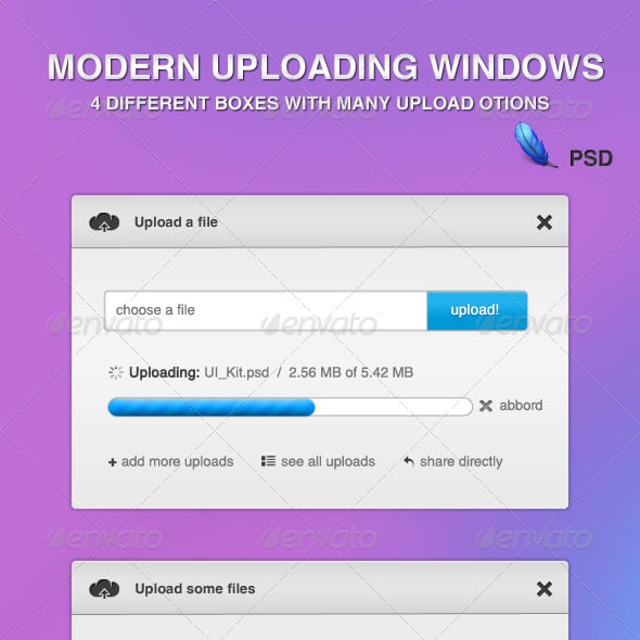 Uploader Graphics, Designs & Templates | GraphicRiver