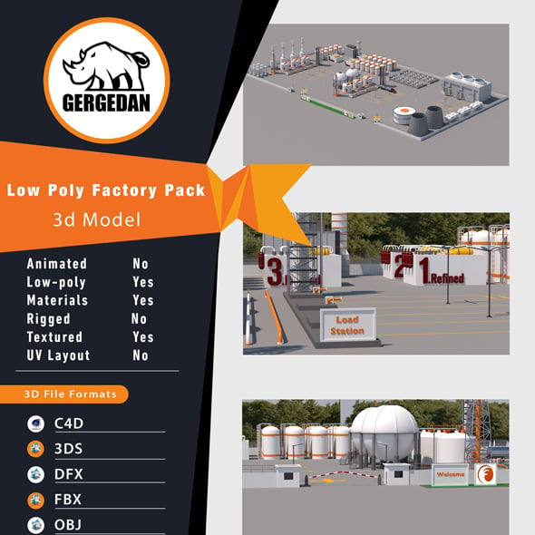 Factory CG Textures & 3D Models | 3DOcean