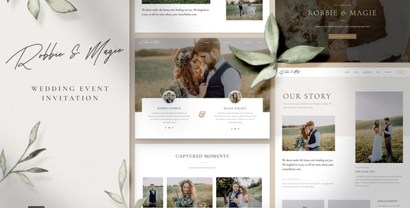 Wedding Invitation Website Templates | ThemeForest