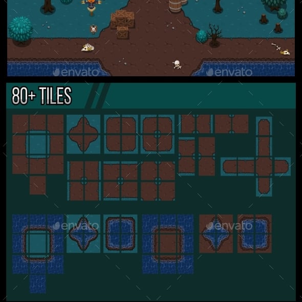 Rpg 2D Game Tilesets from GraphicRiver