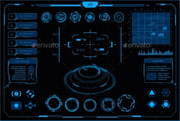 Hud Graphics, Designs & Templates | GraphicRiver